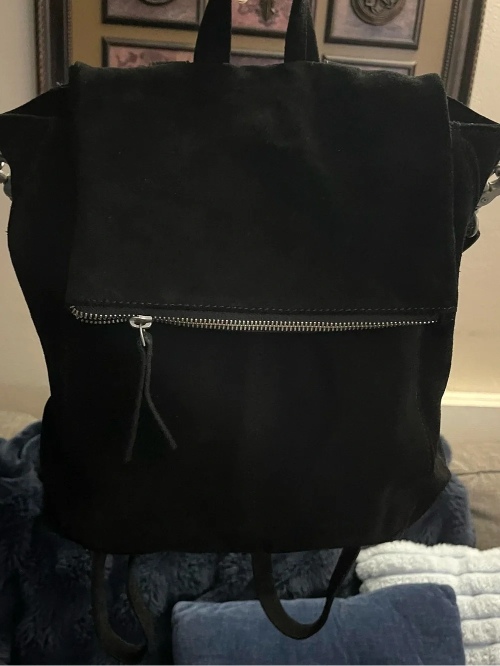 Free People Camilla Suede Convertible Backpack